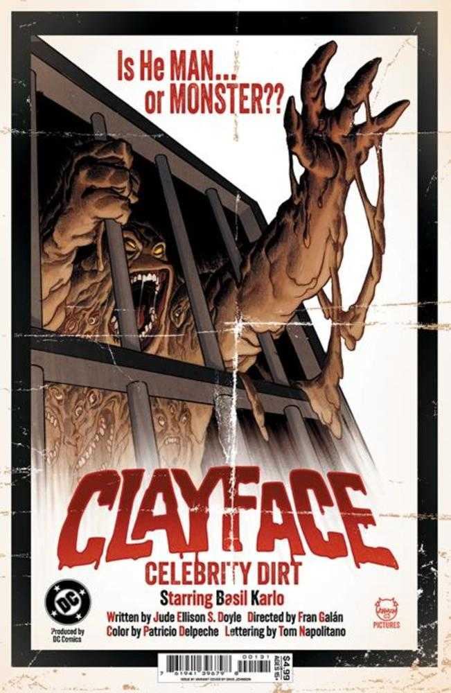 Clayface Celebrity Dirt 1 (Of 6) Cover C Dave Johnson Card Stock Variant - gabescaveccc