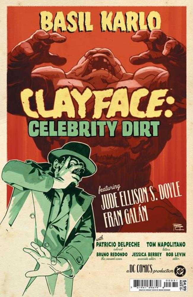 Clayface Celebrity Dirt 3 (Of 6) Cover C Bruno Redondo Card Stock Variant - gabescaveccc