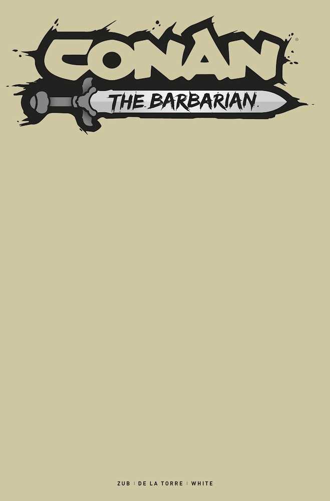 Conan the Barbarian #9 Cover E Blank Sketch Variant (Mature) - gabescaveccc
