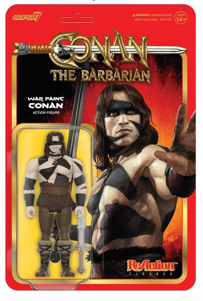 Conan The Barbarian Reaction Wv2 Conan War Paint Action Figure - gabescaveccc