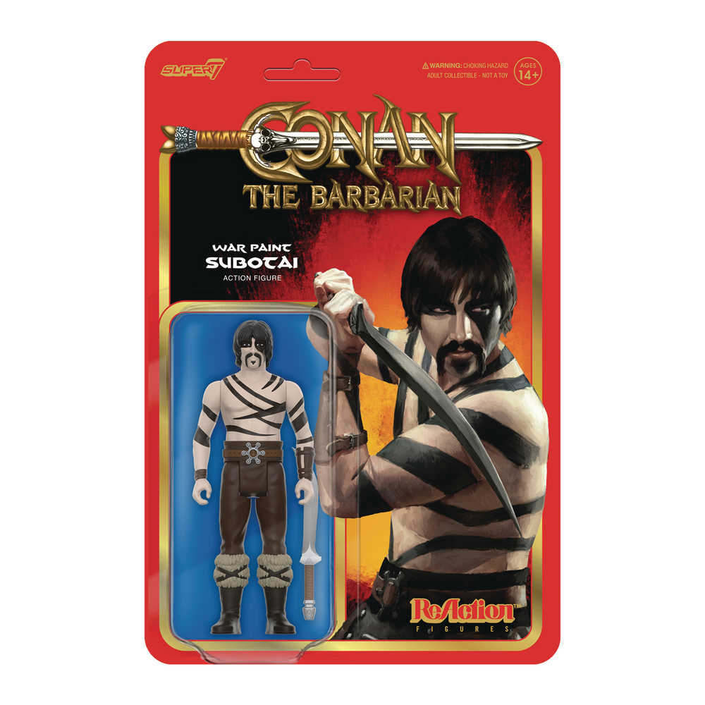 Conan The Barbarian Reaction Wv2 Subotai War Paint Action Figure - gabescaveccc