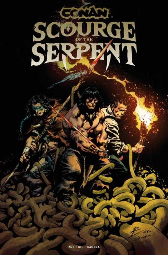 Conan The Barbarian Scourge Of The Serpent 4 (Of 4) Cover A Roberto De La Torre (Mature) - gabescaveccc