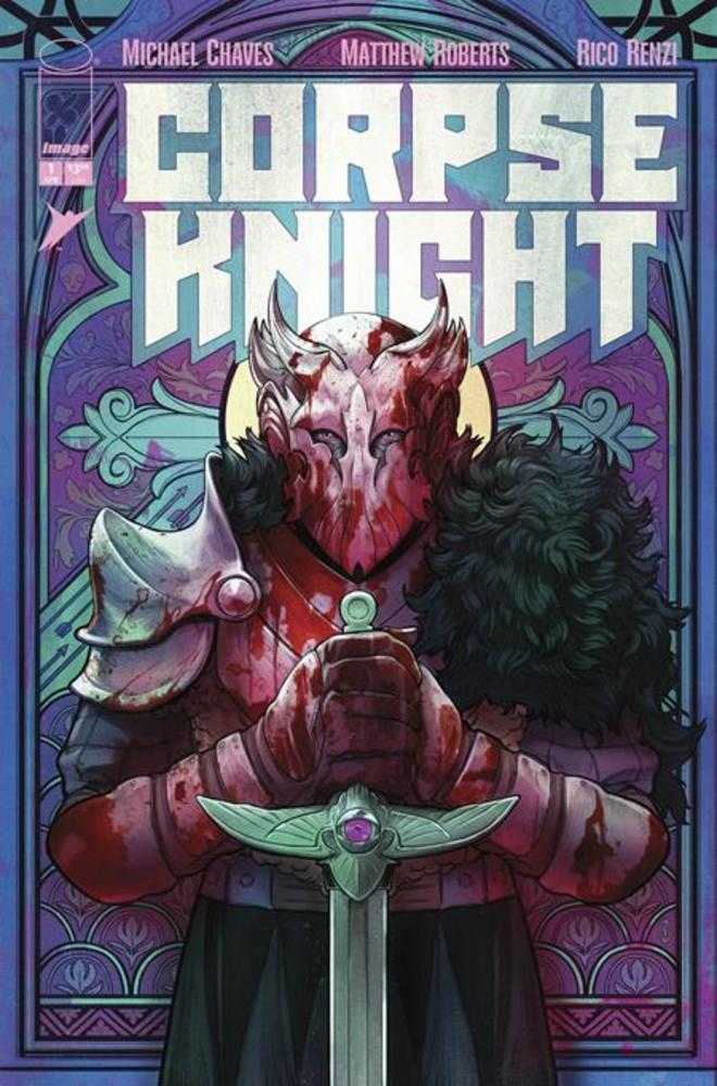 Corpse Knight 1 (Of 6) Cover D 1 in 25 Nimit Malavia Stained Glass Variant (Mature) - gabescaveccc