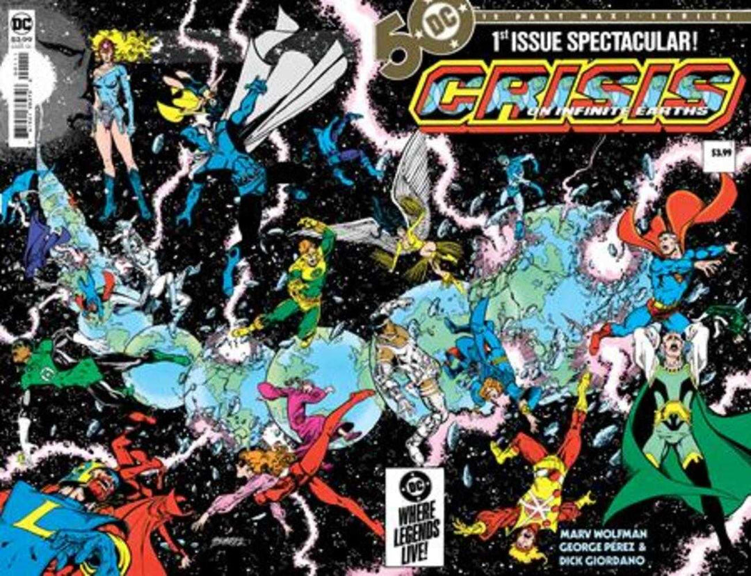 Crisis On Infinite Earths #1 (Of 12) Facsimile Edition Cover A George Perez Wraparound - gabescaveccc