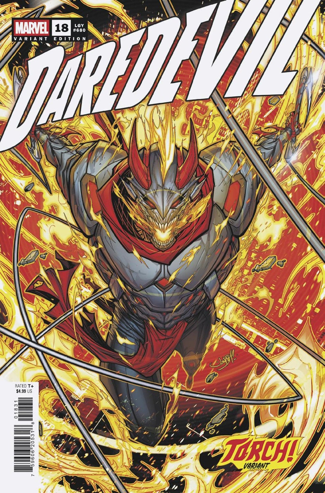 Daredevil #18 Jonboy Meyers Torch! Variant - gabescaveccc