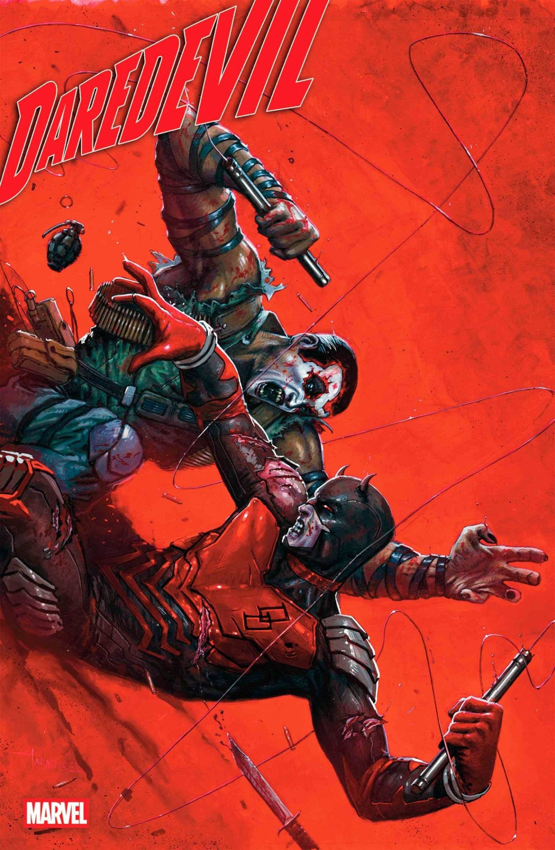 Daredevil 22 Davide Paratore Bring On The Bad Guys Variant - gabescaveccc