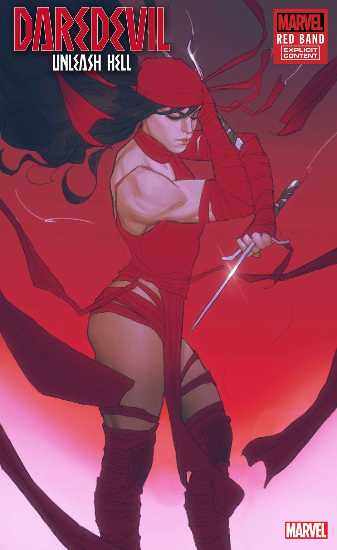 Daredevil: Unleash Hell - Red Band #1 Joshua Swaby Elektra Variant [Polybagged] - gabescaveccc