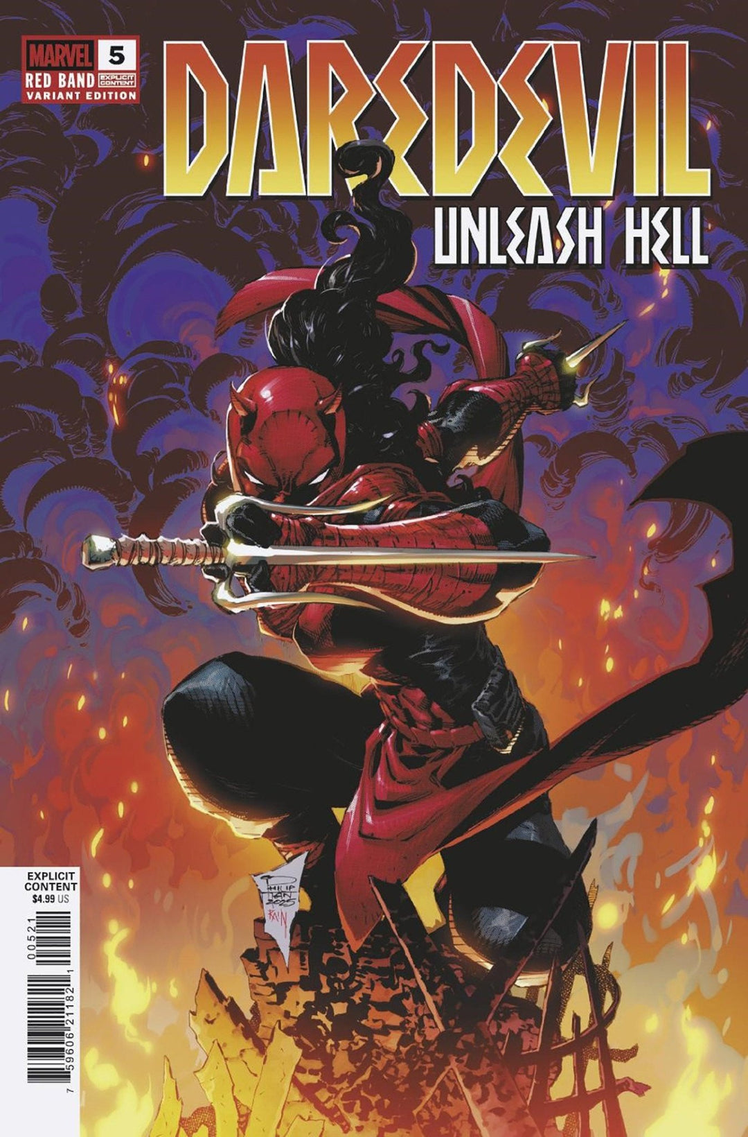 Daredevil: Unleash Hell - Red Band #5 Philip Tan Variant [Polybagged] - gabescaveccc