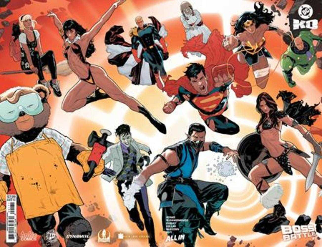 DC K.O. Boss Battle 1 (One Shot) Cover G Jeff Spokes Wraparound Foil Variant - gabescaveccc