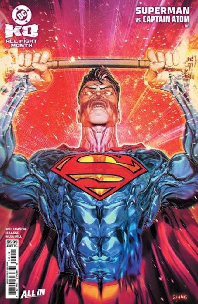 DC K.O. Superman vs Captain Atom 1 (One Shot) Cover B John Giang Card Stock Variant - gabescaveccc