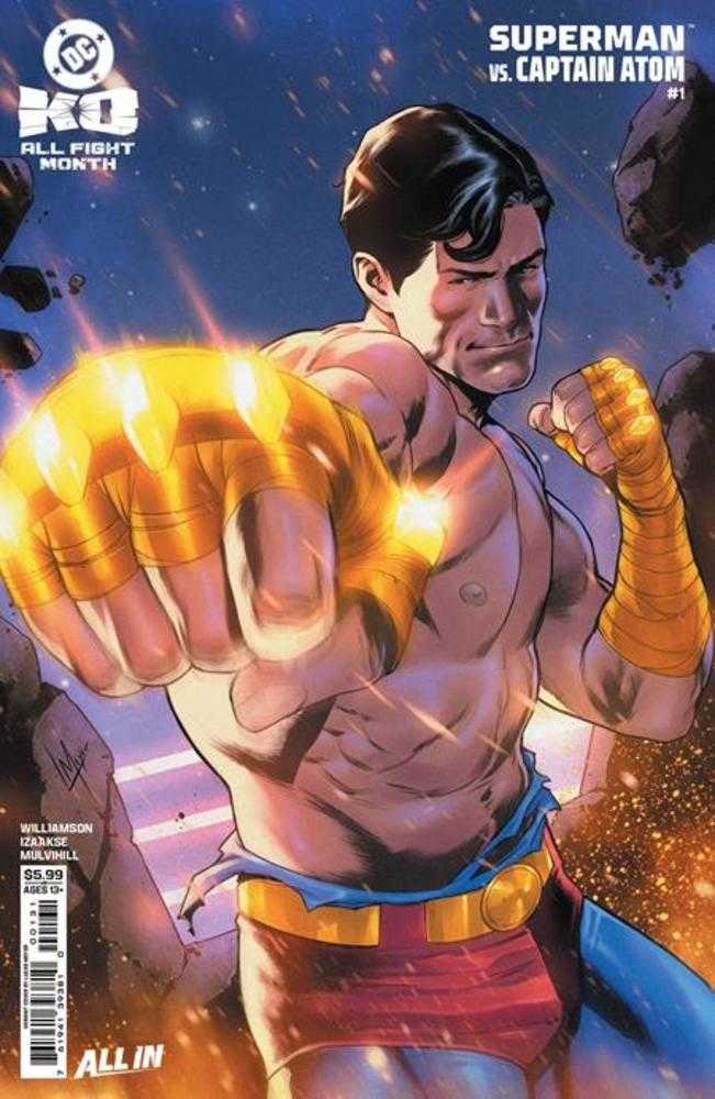 DC K.O. Superman vs Captain Atom 1 (One Shot) Cover C Lucas Meyer Card Stock Variant - gabescaveccc