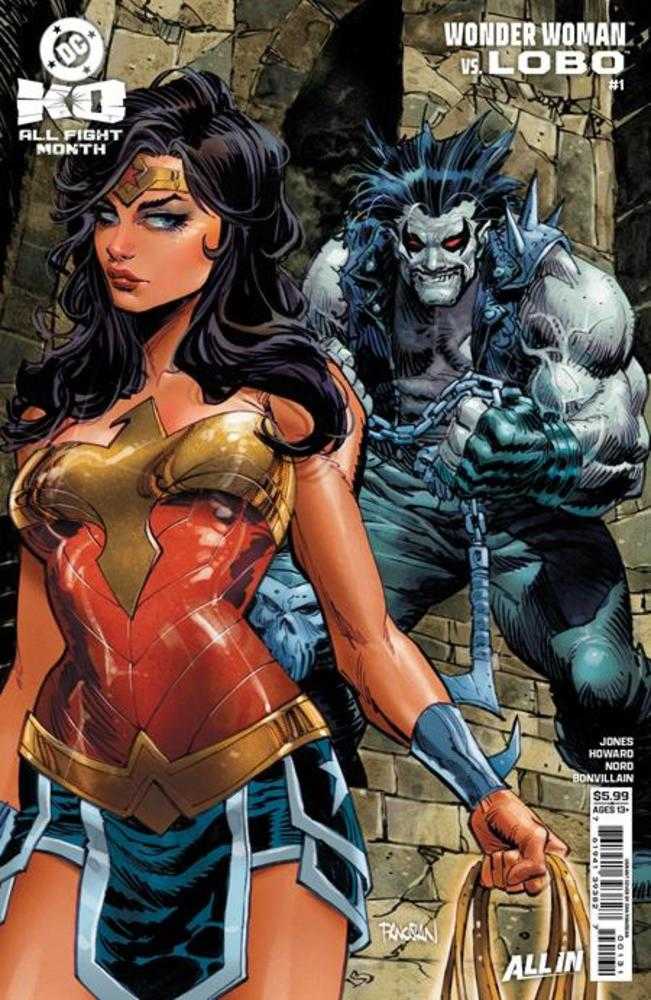 DC K.O. Wonder Woman vs Lobo 1 (One Shot) Cover B Dan Panosian Card Stock Variant - gabescaveccc