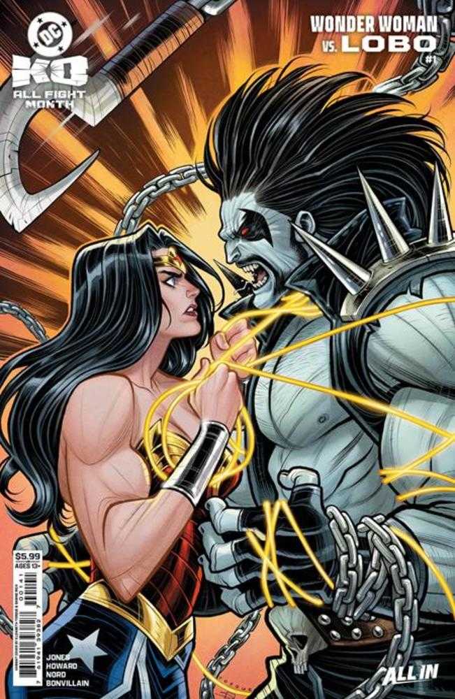 DC K.O. Wonder Woman vs Lobo 1 (One Shot) Cover D Elizabeth Torque Card Stock Variant - gabescaveccc
