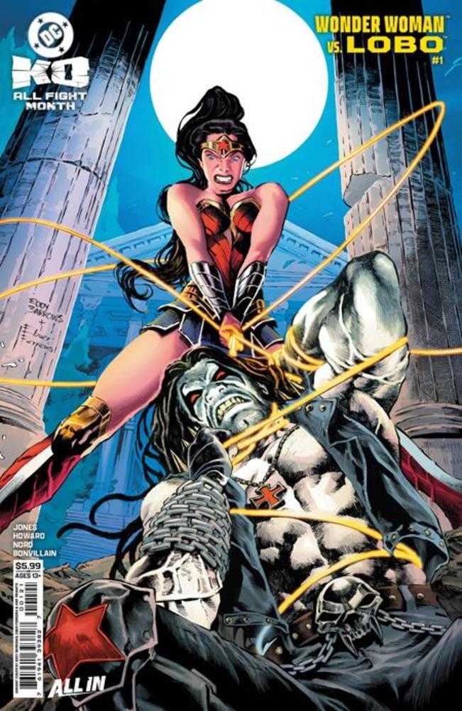DC K.O. Wonder Woman vs Lobo 1 (One Shot) Cover E Eddy Barrows Card Stock Variant - gabescaveccc