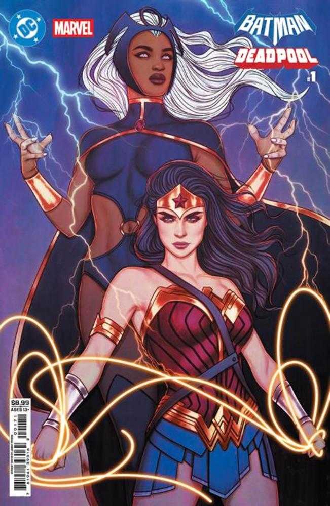 DC Marvel Batman Deadpool 1 (One Shot) Cover H Jenny Frison Wonder Woman Storm Card Stock Variant - gabescaveccc