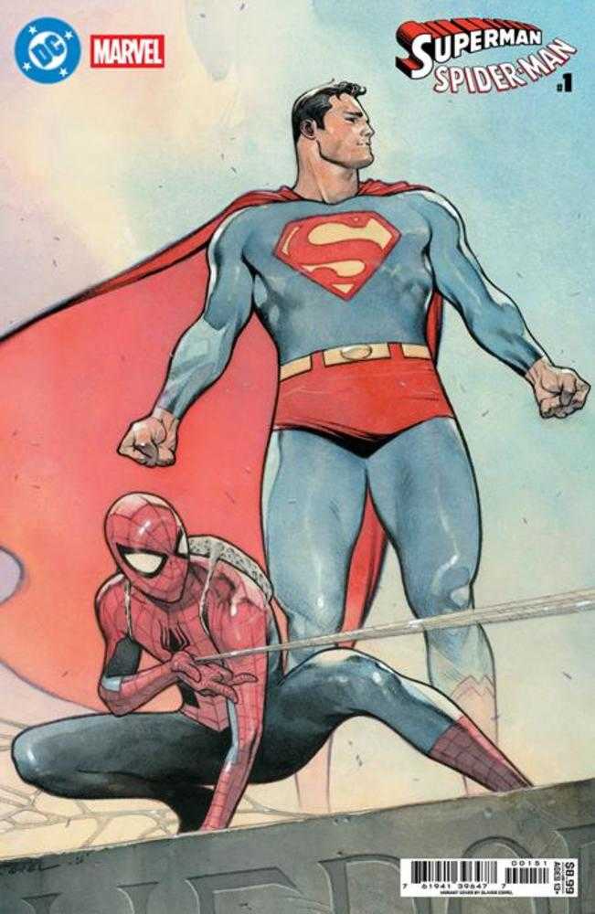 DC Marvel Superman Spider - Man 1 (One Shot) Cover E Olivier Coipel Card Stock Variant - gabescaveccc