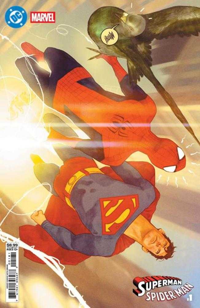 DC Marvel Superman Spider - Man 1 (One Shot) Cover H Mitch Gerads Card Stock Variant - gabescaveccc