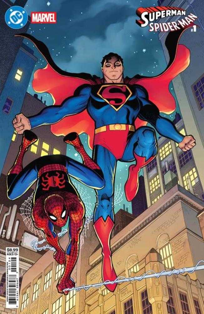 DC Marvel Superman Spider - Man 1 (One Shot) Cover L Arthur Adams Card Stock Variant - gabescaveccc