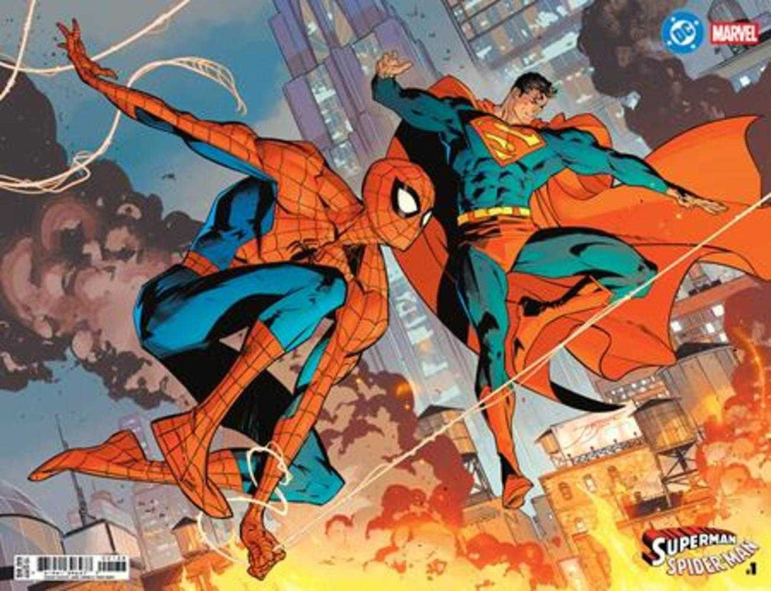 DC Marvel Superman Spider - Man 1 (One Shot) Cover X Jorge Jimenez Wraparound Card Stock Variant - gabescaveccc