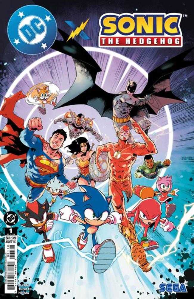 DC X Sonic The Hedgehog #1 (Of 5) 2nd Print Cover A Pablo M Collar - gabescaveccc