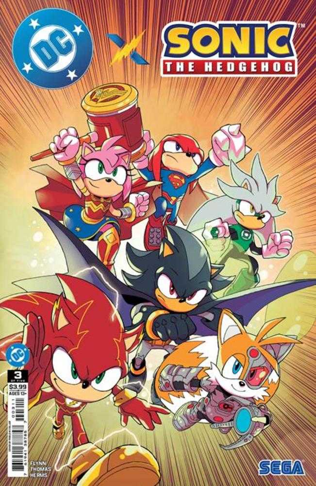 DC X Sonic The Hedgehog #3 (Of 5) Cover A Pablo M Collar - gabescaveccc