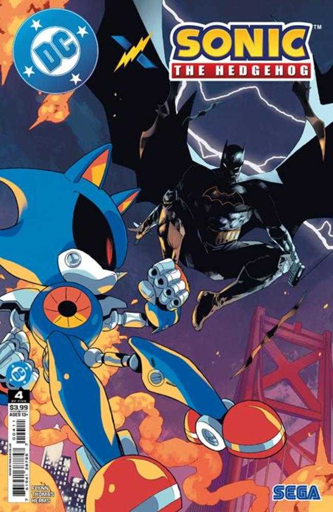 DC X Sonic The Hedgehog 4 (Of 5) Cover A Pablo M Collar - gabescaveccc