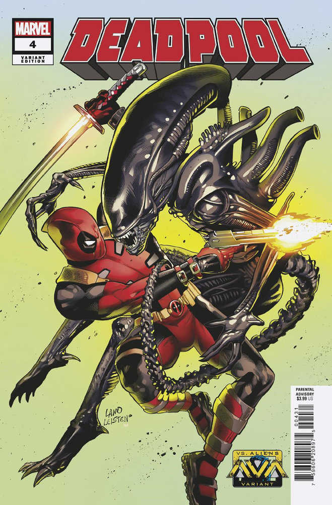 Deadpool #4 Greg Land Marvel vs. Alien Variant - gabescaveccc