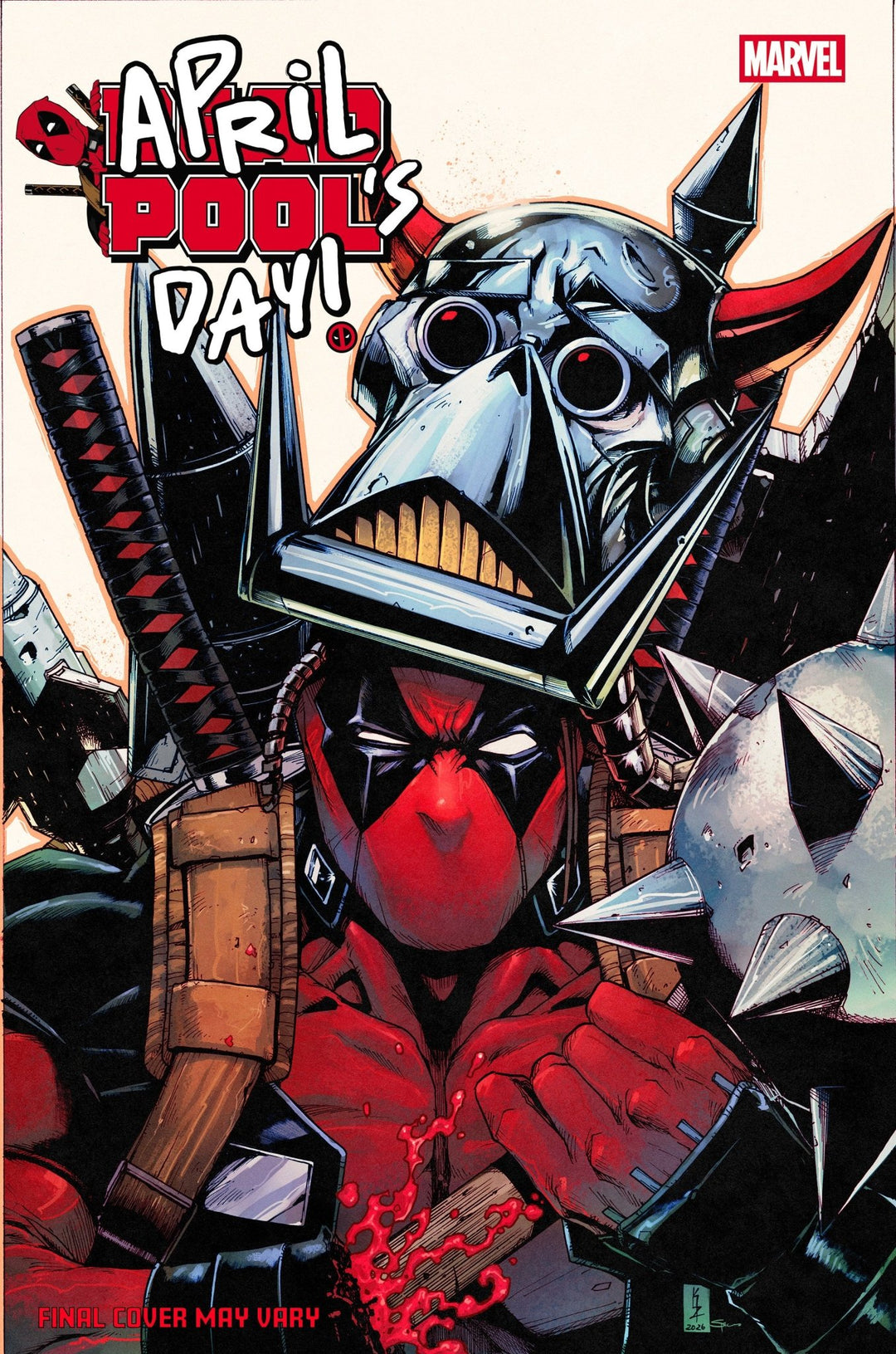 Deadpool: April Pool's Day 1 Kei Zama Death's Head Variant - gabescaveccc