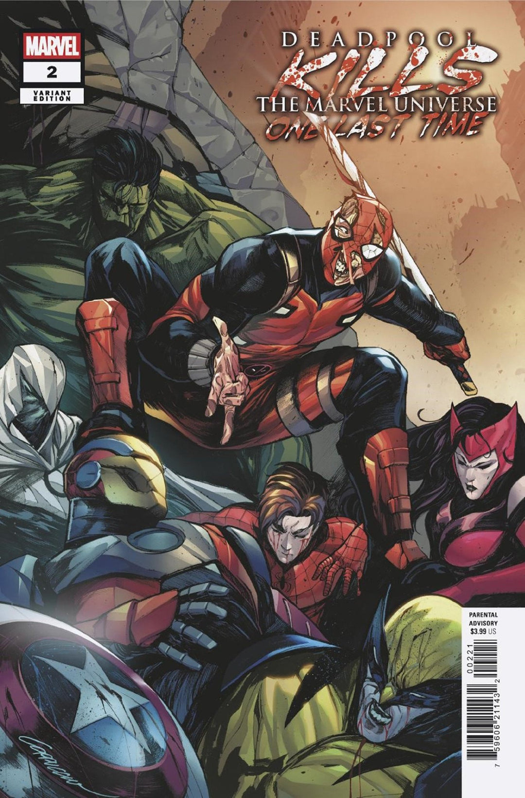Deadpool Kills The Marvel Universe One Last Time #2 Alessandro Cappuccio Variant - gabescaveccc