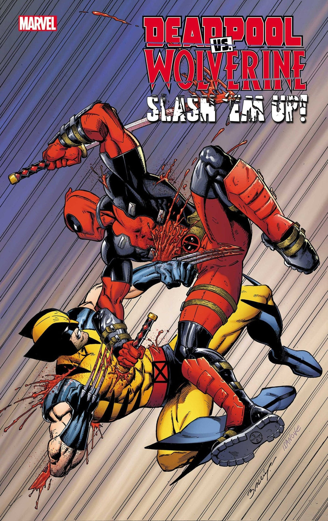 Deadpool vs. Wolverine: Slash 'Em Up #1 Mark Bagley Variant - gabescaveccc