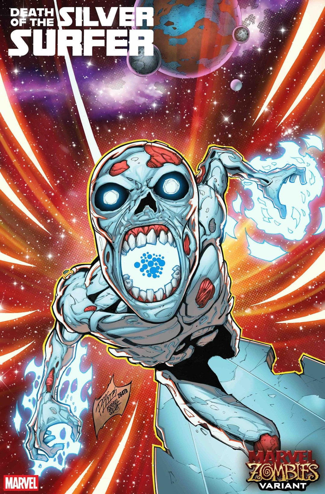 Death Of The Silver Surfer 5 Ron Lim Marvel Zombies Variant - gabescaveccc