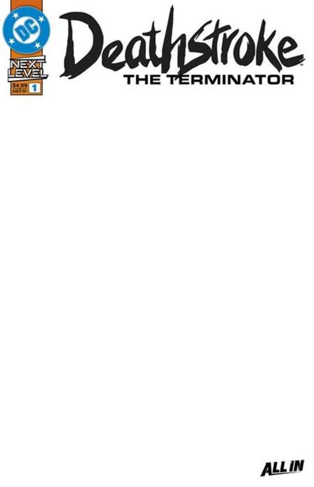 Deathstroke The Terminator 1 Cover F Blank Card Stock Variant - gabescaveccc