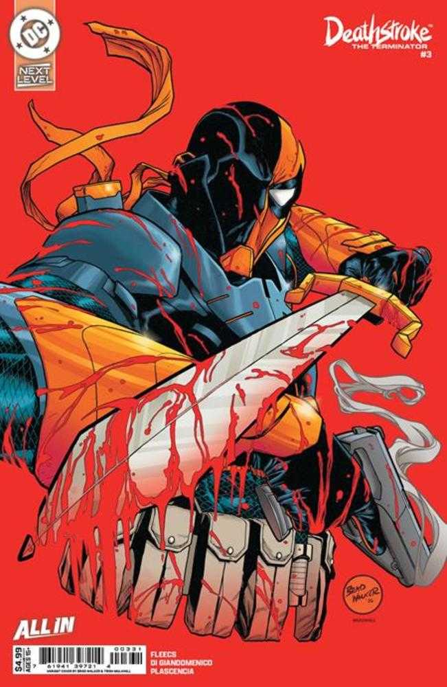 Deathstroke The Terminator 3 Cover C Brad Walker Card Stock Variant - gabescaveccc