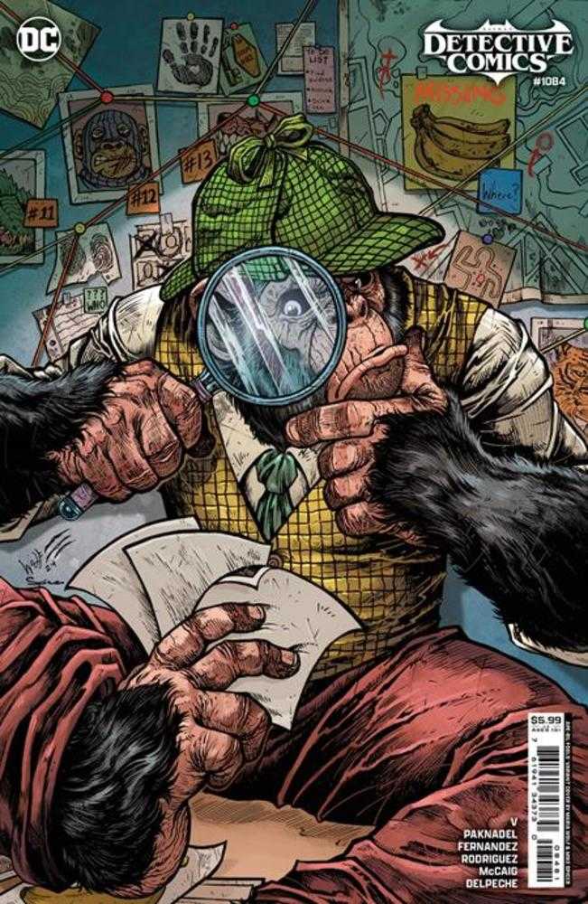 Detective Comics #1084 Cover E Maria Wolf April Fools Detective Chimp Card Stock Variant - gabescaveccc