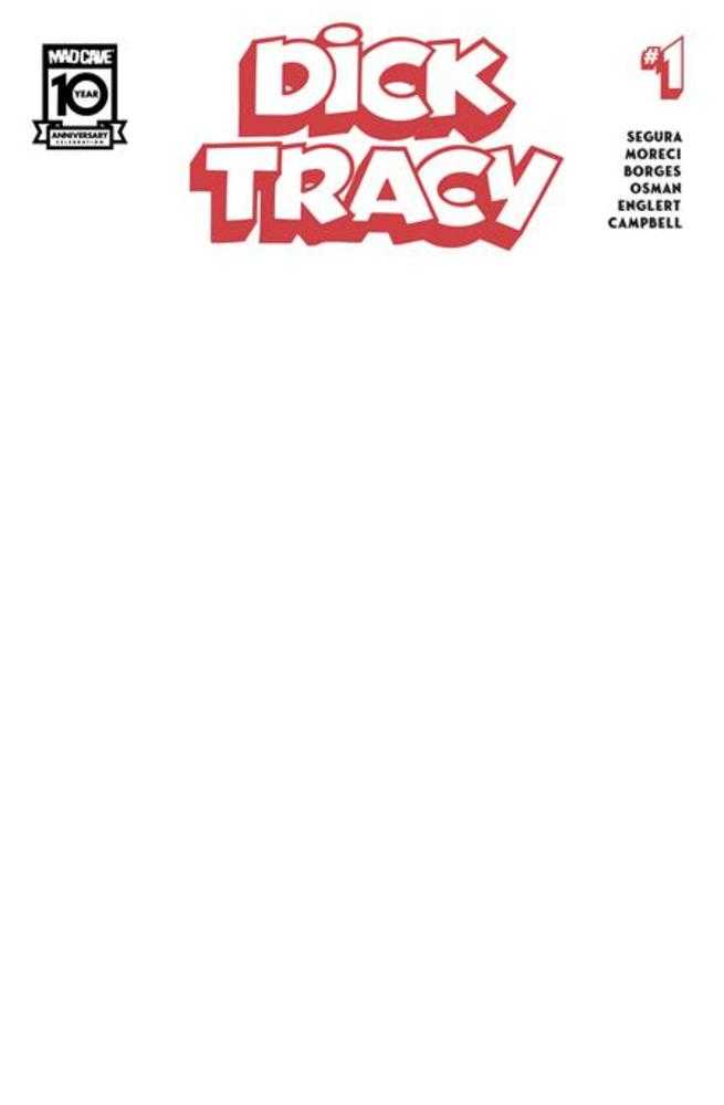 Dick Tracy #1 Cover D Blank Sketch Variant - gabescaveccc