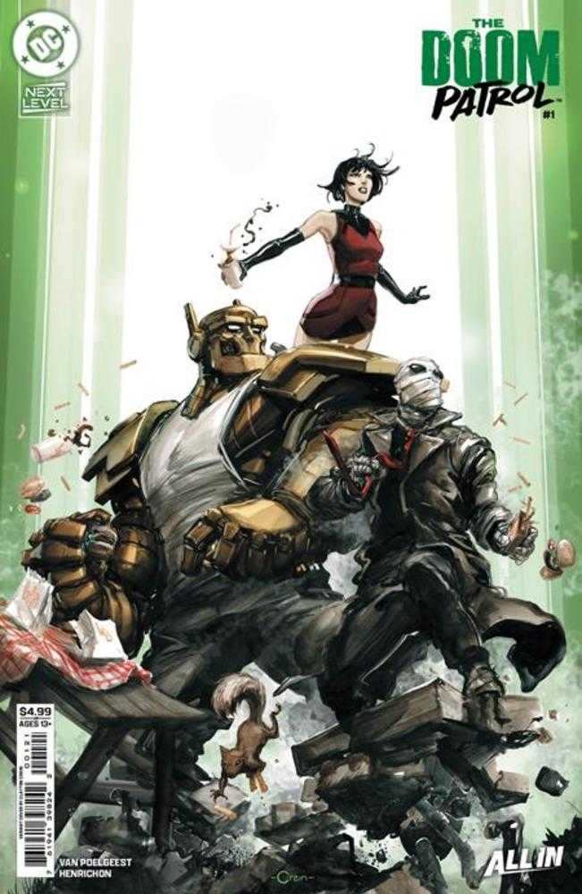 Doom Patrol 1 Cover B Clayton Crain Card Stock Variant - gabescaveccc
