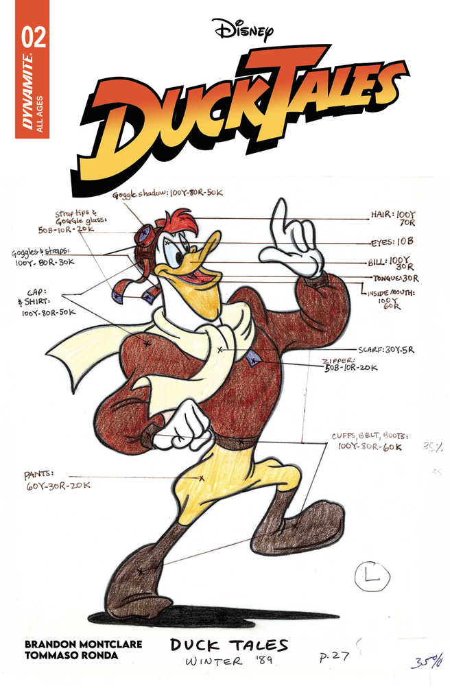 Ducktales #2 Cover E Classic Character Art - gabescaveccc