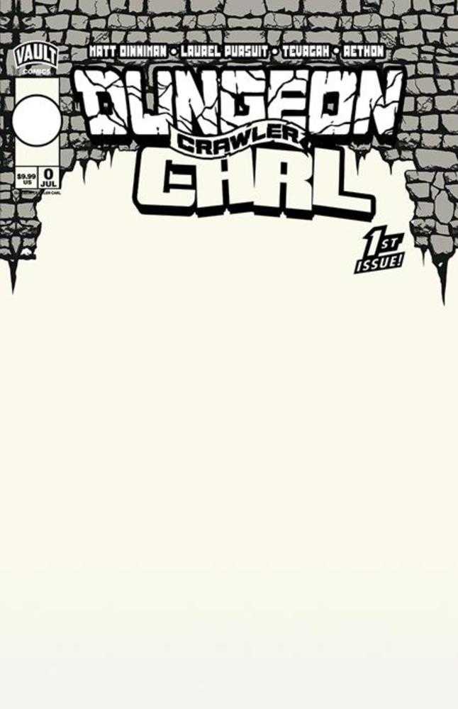 Dungeon Crawler Carl Special Edition 0 Cover E Blank Sketch Variant - gabescaveccc