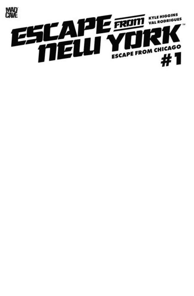 Escape From New York Escape From Chicago 1 Cover F Blank Sketch Card Stock Variant - gabescaveccc