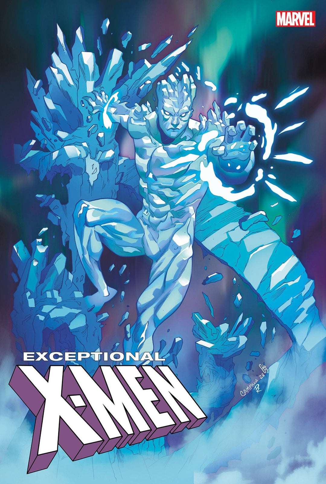 Exceptional X - Men #4 Chris Campana Iceman Variant - gabescaveccc