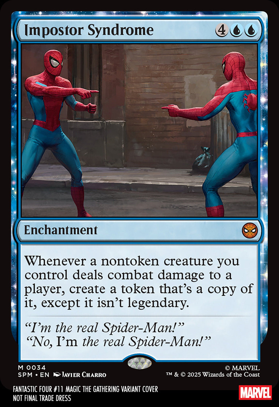 Fantastic Four 11 Javier Charro Magic: The Gathering Variant - gabescaveccc