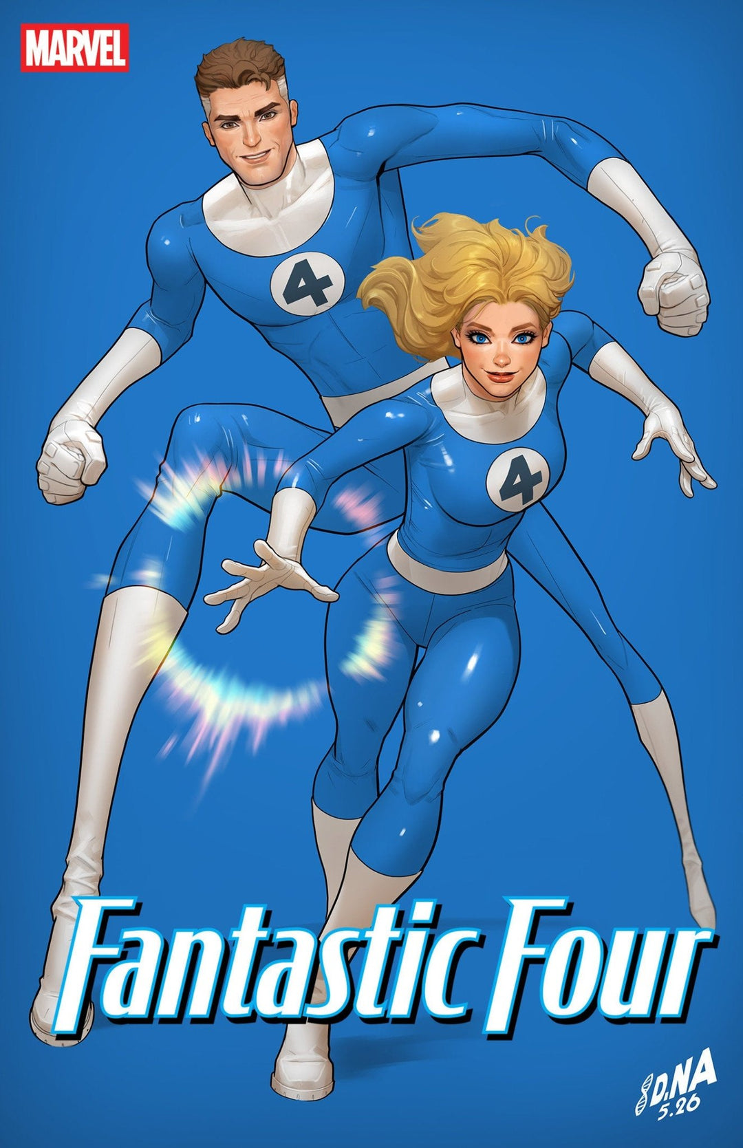 Fantastic Four 14 David Nakayama Color Block Blue Variant - gabescaveccc