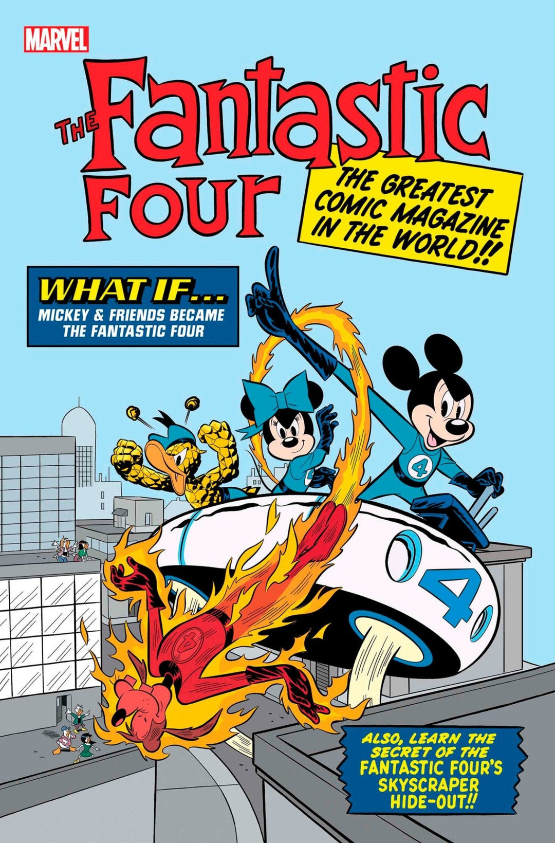 Fantastic Four #28 Francesco D'Ippolito Disney What If? Fantastic Four Homage Va Riant - gabescaveccc