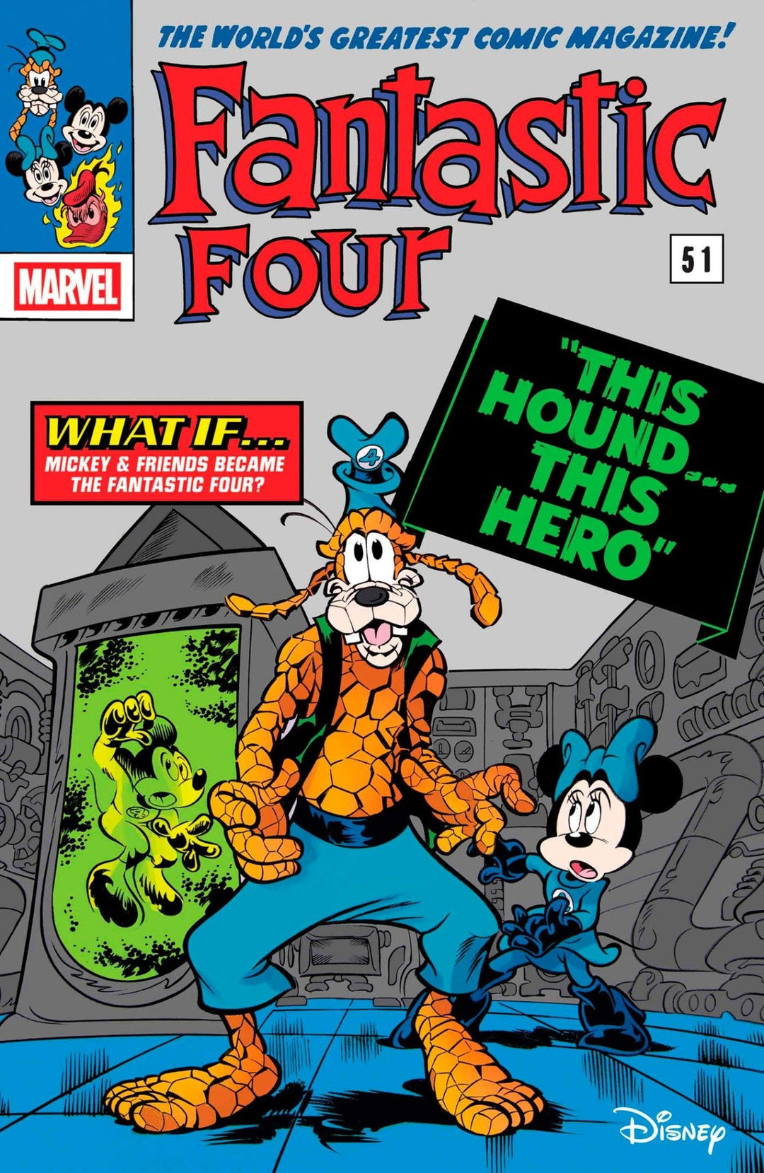 Fantastic Four #29 Mottura What If Disney Fantastic Four Variant - gabescaveccc