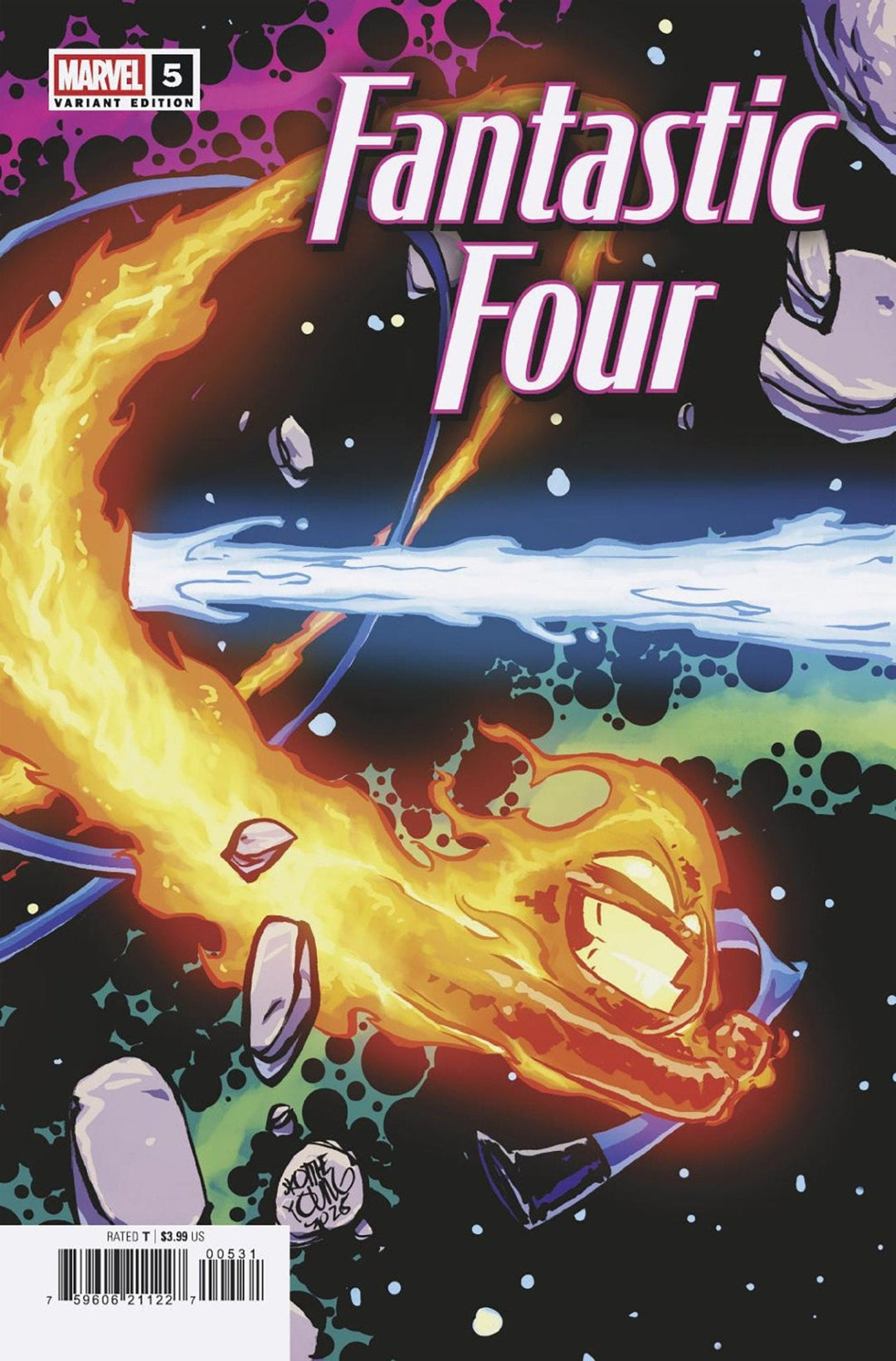 Fantastic Four 5 Skottie Young 5 Part Connecting Variant - gabescaveccc