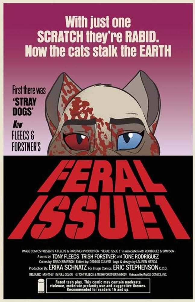 Feral #1 Cover B Trish Forstner & Tony Fleecs Variant - gabescaveccc
