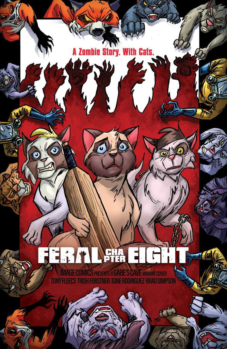 Feral #8 Gabe's Cave Exclusive Cover by Jason Turner - gabescaveccc