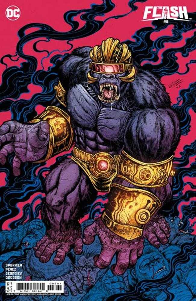 Flash #8 Cover D Maria Wolf April Fools Gorilla Grodd Card Stock Variant - gabescaveccc