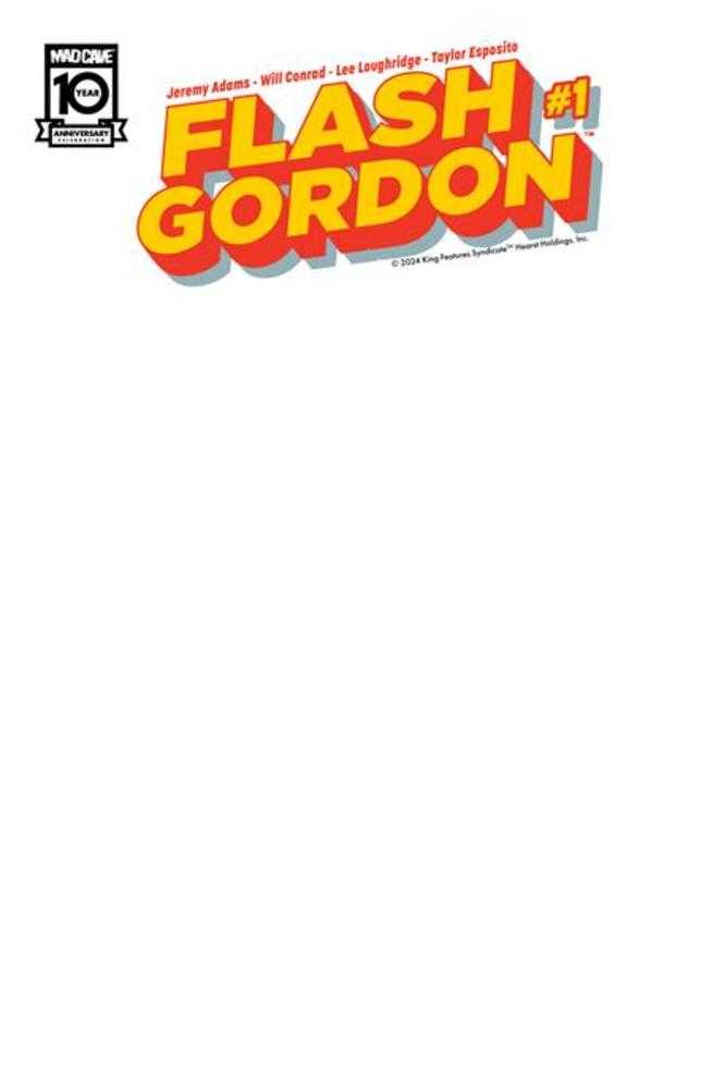 Flash Gordon #1 Cover D Blank Sketch Variant - gabescaveccc