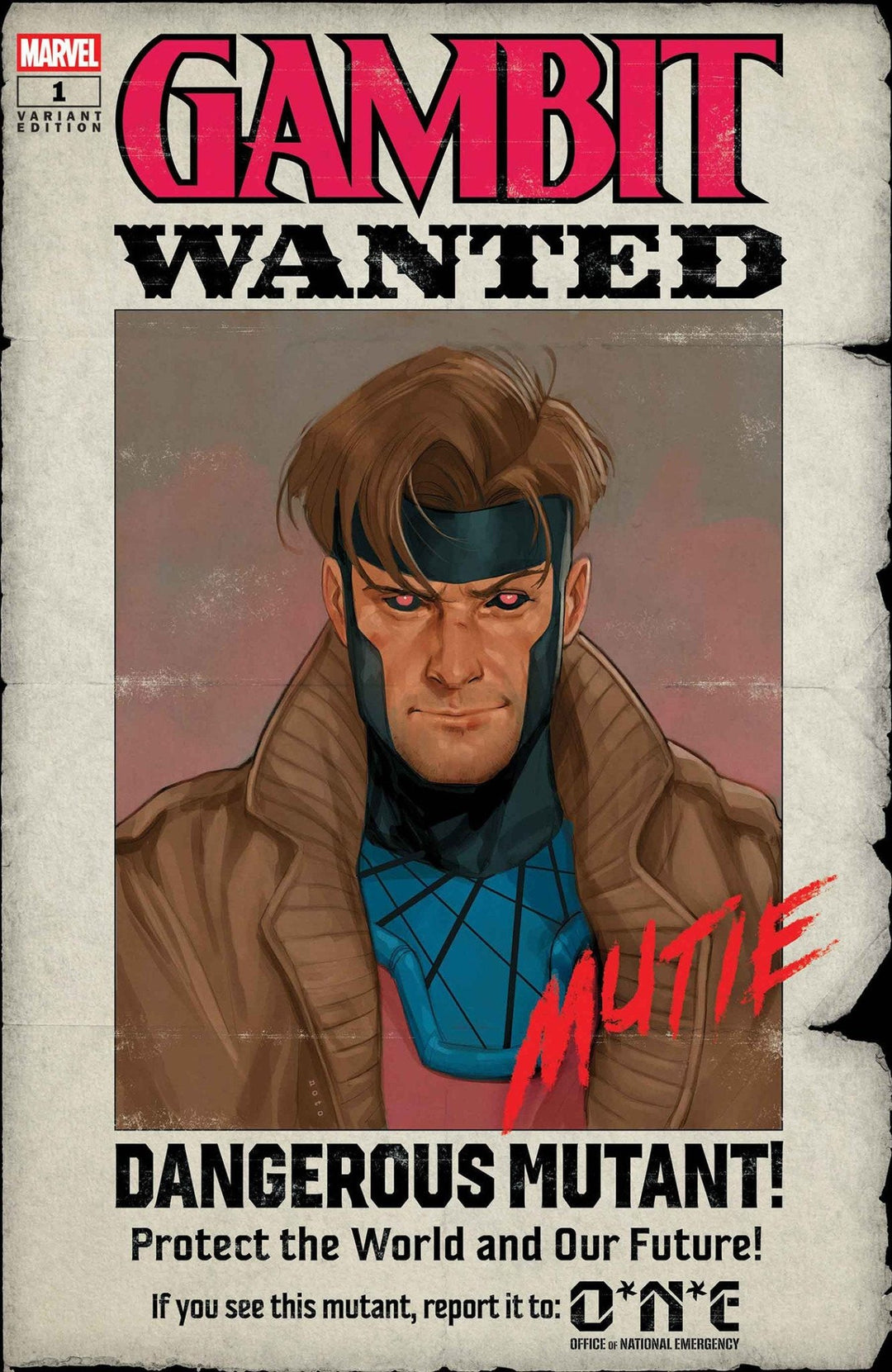 Gambit: Wanted 1 Phil Noto Wanted Variant B - gabescaveccc